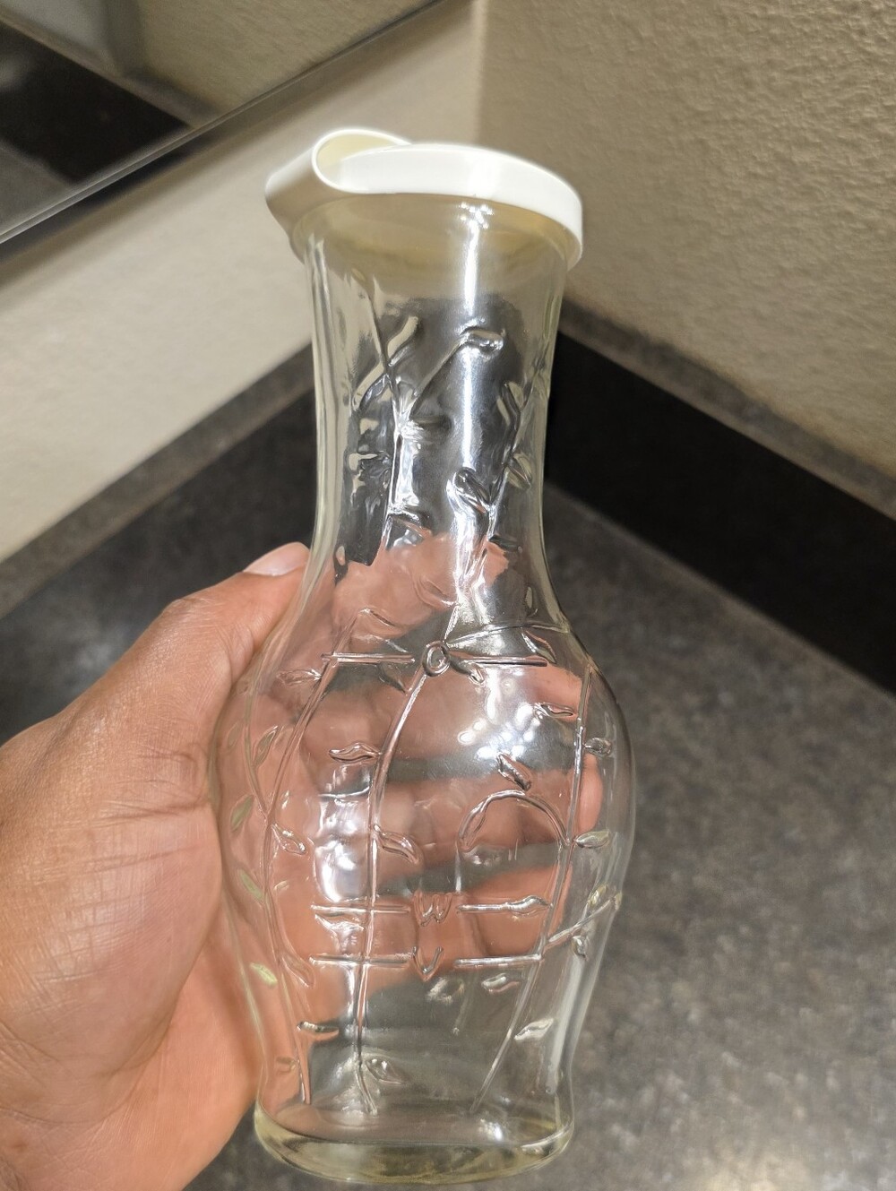 Vintage Good Seasons Salad Dressing Glass Cruet and Shaker Bottle